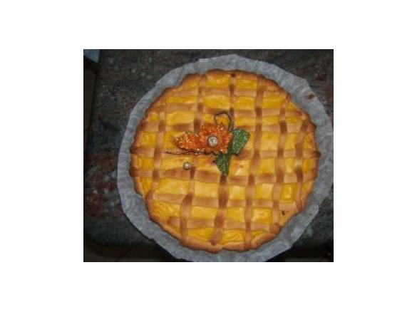 crostata con crema pasticcera