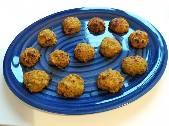 Polpette di tonno,zucchine,carote light senza uova,senza formaggio