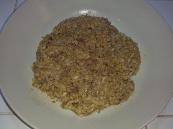 risotto broccoletti e salsiccia