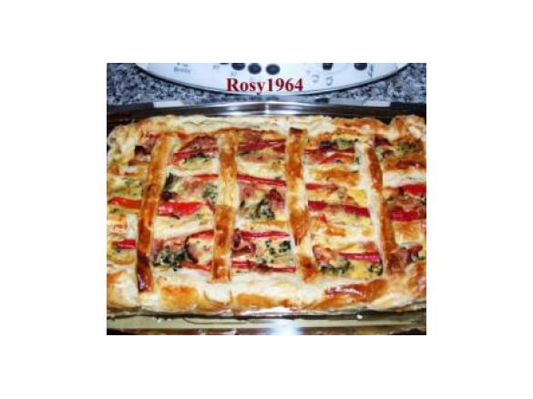 Quiche di broccoletti e peperone