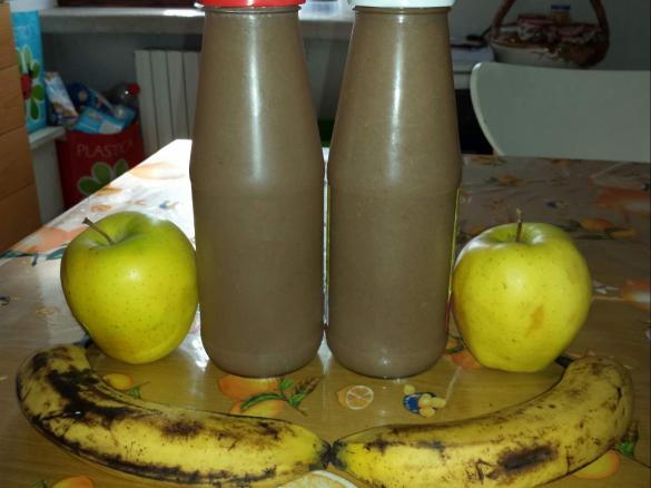 succo di frutta mela e banana