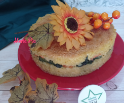 TIMBALLO DI RISO CON SPINACI E SALMONE AFFUMICATO ~~ contest timballi di riso