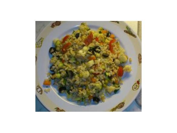 INSALATA DI RISO, ORZO E FARRO
