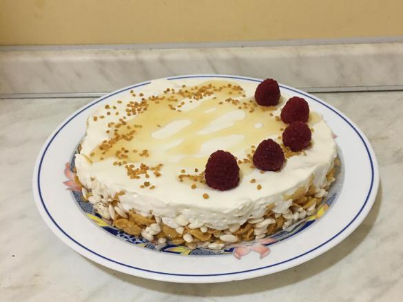 Cheesecake al miele, ricotta e yogurt-Contest torte senza cottura