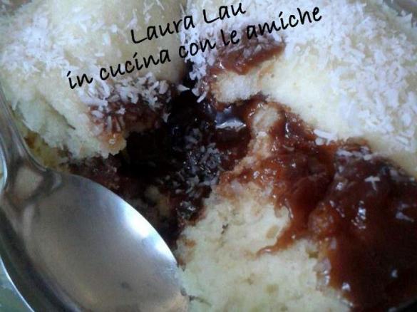 TORTA IN TAZZA NUTELLA E COCCO di LAURA LAU