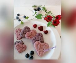 Biscottini profumati ai mirtilli e ai lamponi