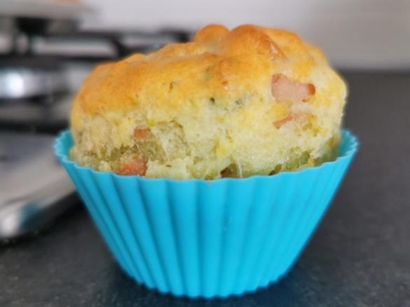 Muffin Bimby salati mortadella e pistacchi