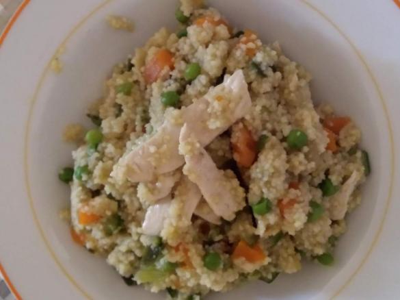 cous cous con pollo e verdure