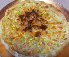 Quiche porri e gamberetti