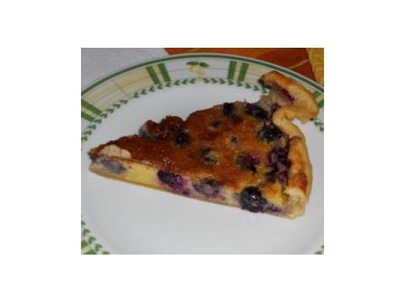 Quiche con mirtilli e mandorle