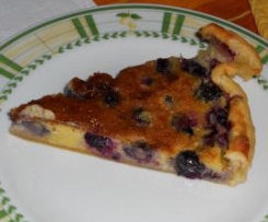 Quiche con mirtilli e mandorle
