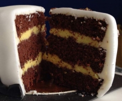 Pan di Spagna alto al cacao (per cake design)