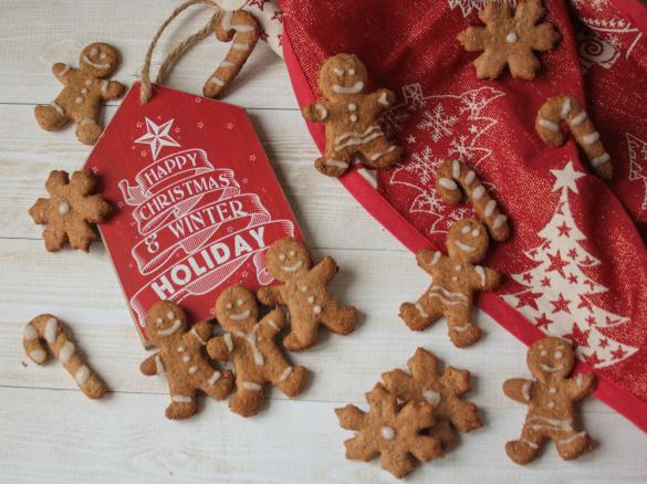 Biscotti pan di zenzero - con farina integrale e senza burro