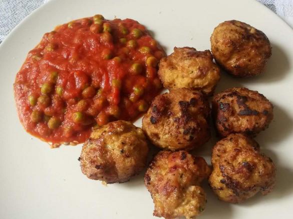 polpette di carne e verdure
