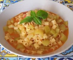 Pasta con zucca lunga siciliana
