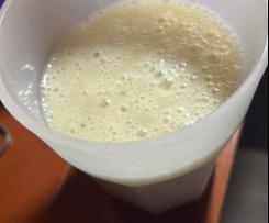 Frullato alla banana con acqua