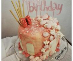 DRIP CAKE con cioccolato bianco