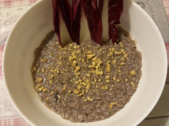 Risotto ai finocchi, radicchio e noci