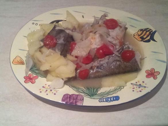 Merluzzo fresco a Varoma con patate