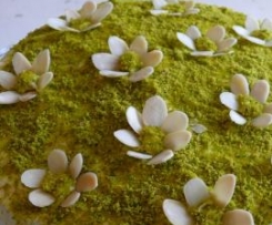 Torta fiorita ai pistacchi