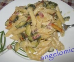 Pennette golose intrecciate della mamma