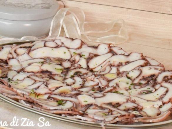 Carpaccio di polipo al lime