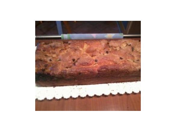 Plumcake di mele con gocce di cioccolato
