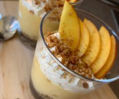 Crema alle pesche con biscotti "Contest Pesche"