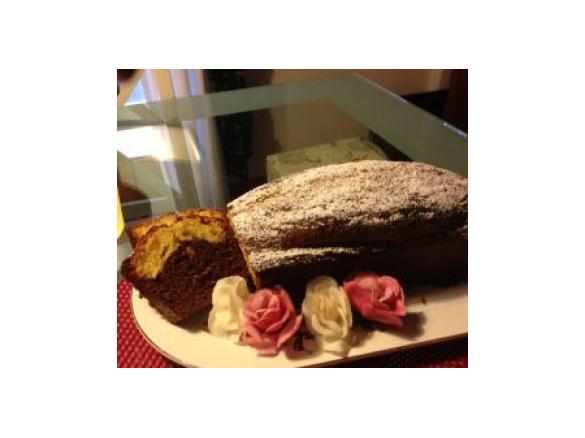 Plumcake variegato al cioccolato