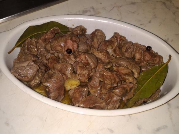 Spezzatino di bufalo in oliocottura