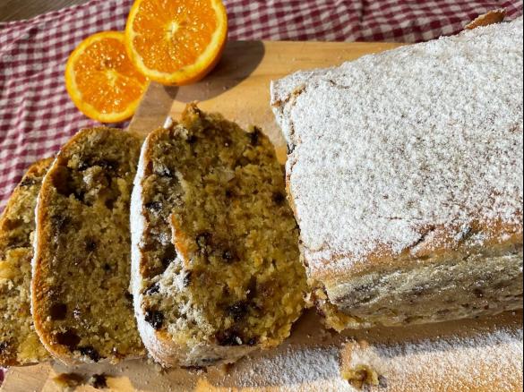 Plumcake Arancia frutta secca e gocce di cioccolato senza lattosio