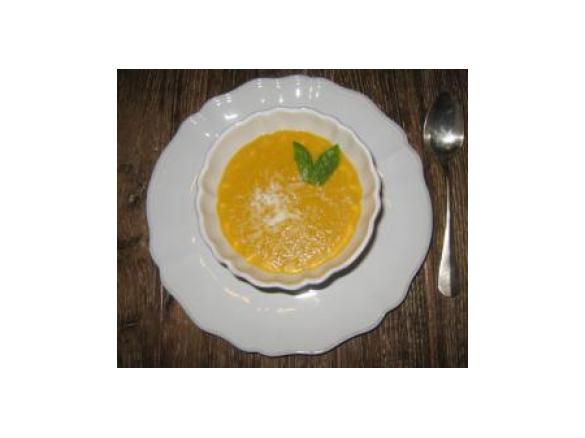 vellutata profumata al basilico