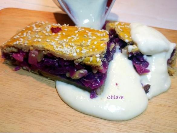 Strudel salato con verza rossa e salsa di Sasso Nero - contest strudel