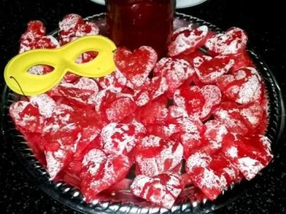 cuor di chiacchiere al miele finto 