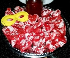 cuor di chiacchiere al miele finto 