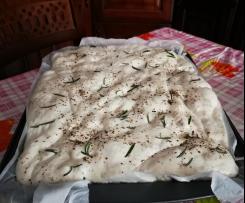 Focaccia con patata cruda