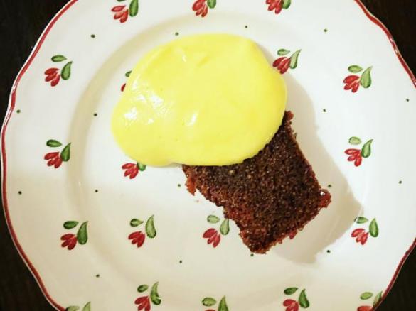 Torta al cioccolato con zabaione all’arancia senza glutine e senza lattosio