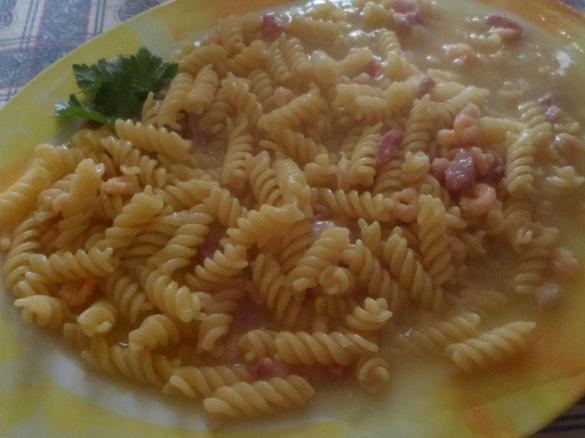 PASTA RISOTTATA GAMBERETTI SPECK