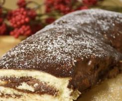 Rotolo al cioccolato ricoperto