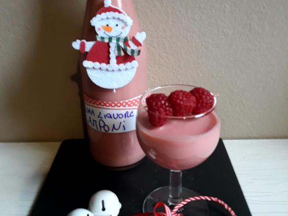 CREMA DI LIQUORE AI LAMPONI (CONTEST NATALE )