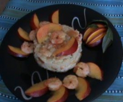 risotto gamberi e pesche di cry