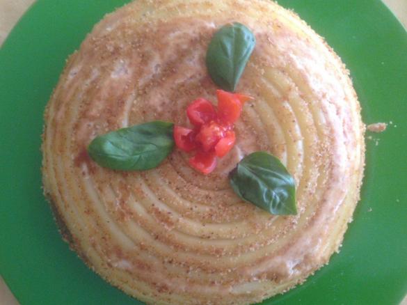 TIMBALLO  DI  ZITI con tre farce