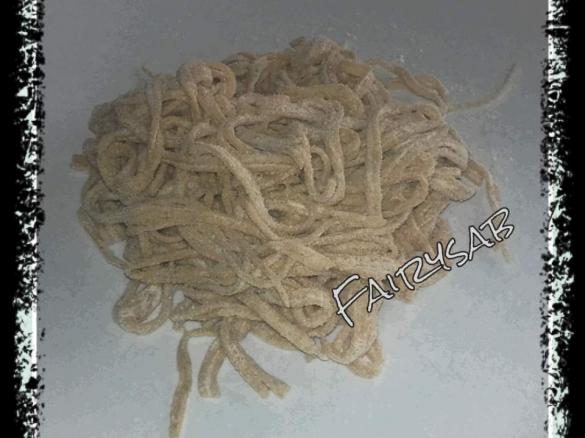 Bigoli al peperoncino [pasta fresca Veneta senza uova]