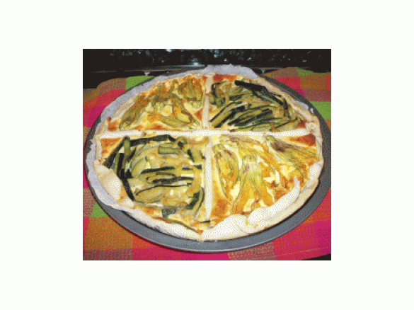 CROSTATA DI FIORI E ZUCCHINE
