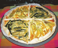 CROSTATA DI FIORI E ZUCCHINE