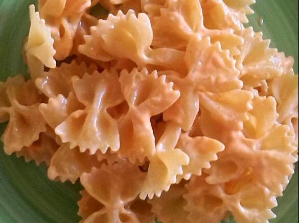 farfalle alla crema di peperoni
