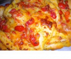 SFOGLIA ALLE OLIVE E POMODORINI