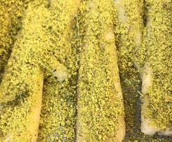 Merluzzo con lime e pistacchi