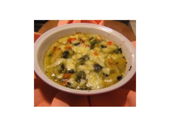 zuppa di verdure gratinata
