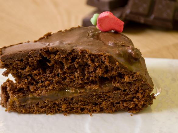 Torta al cioccolato e marmellata